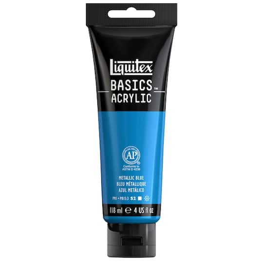 Michaels, Liquitex® BASICS® 4oz. Metallic Acrylic Paint – Category: Open Stock Acrylic Paint